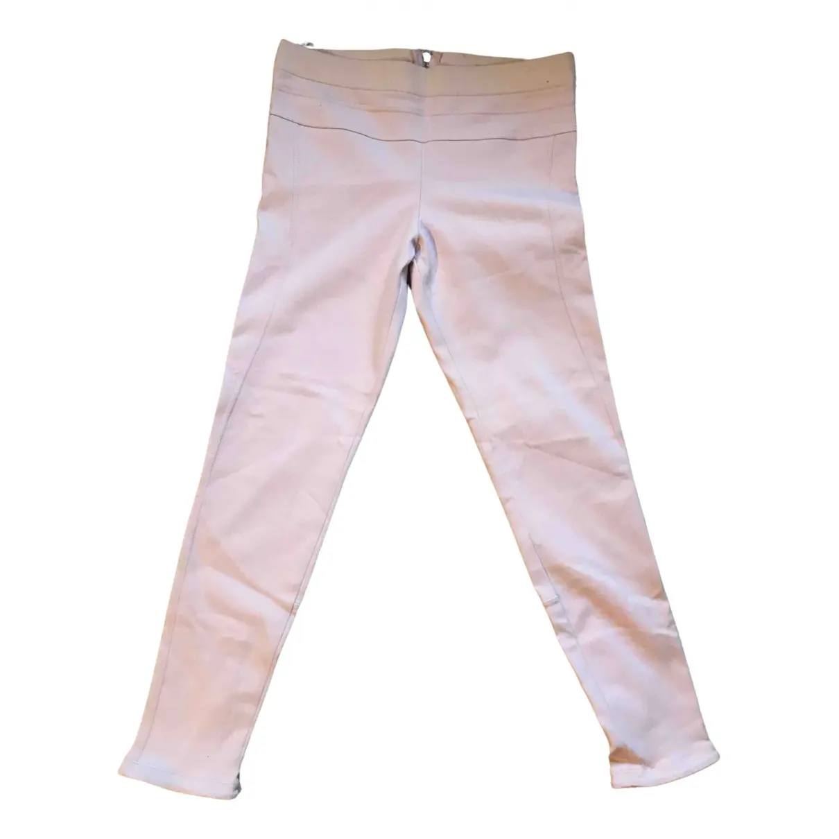 Pink Cotton Trousers Givenchy