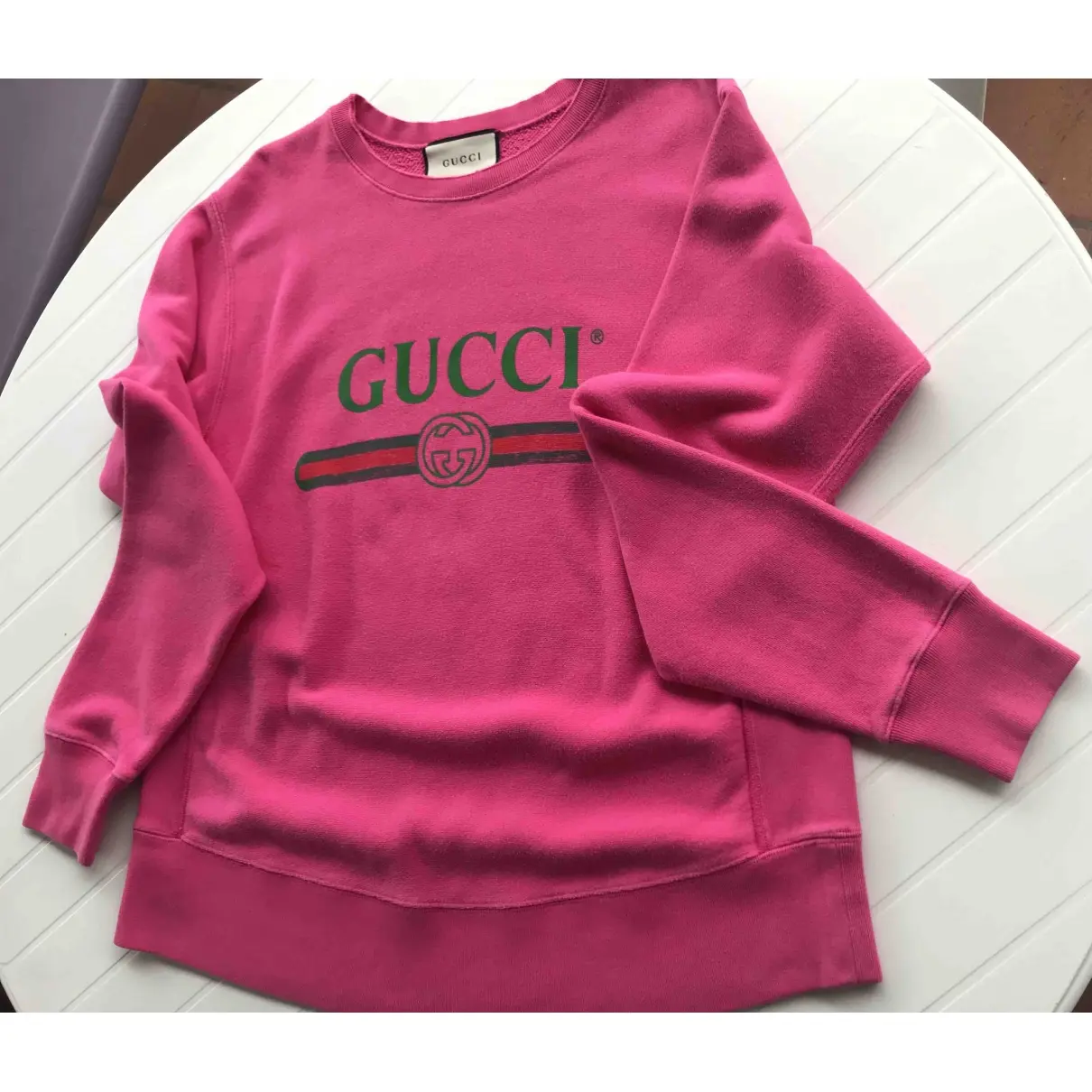 Pink Cotton Knitwear Gucci