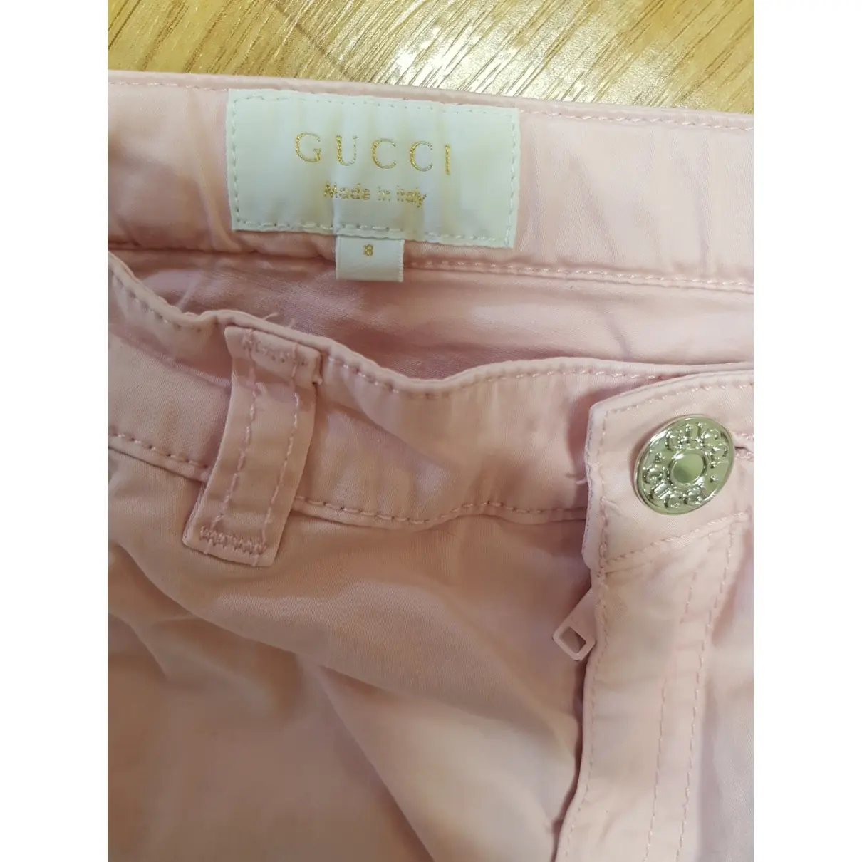 Buy Gucci Pink Cotton Trousers online
