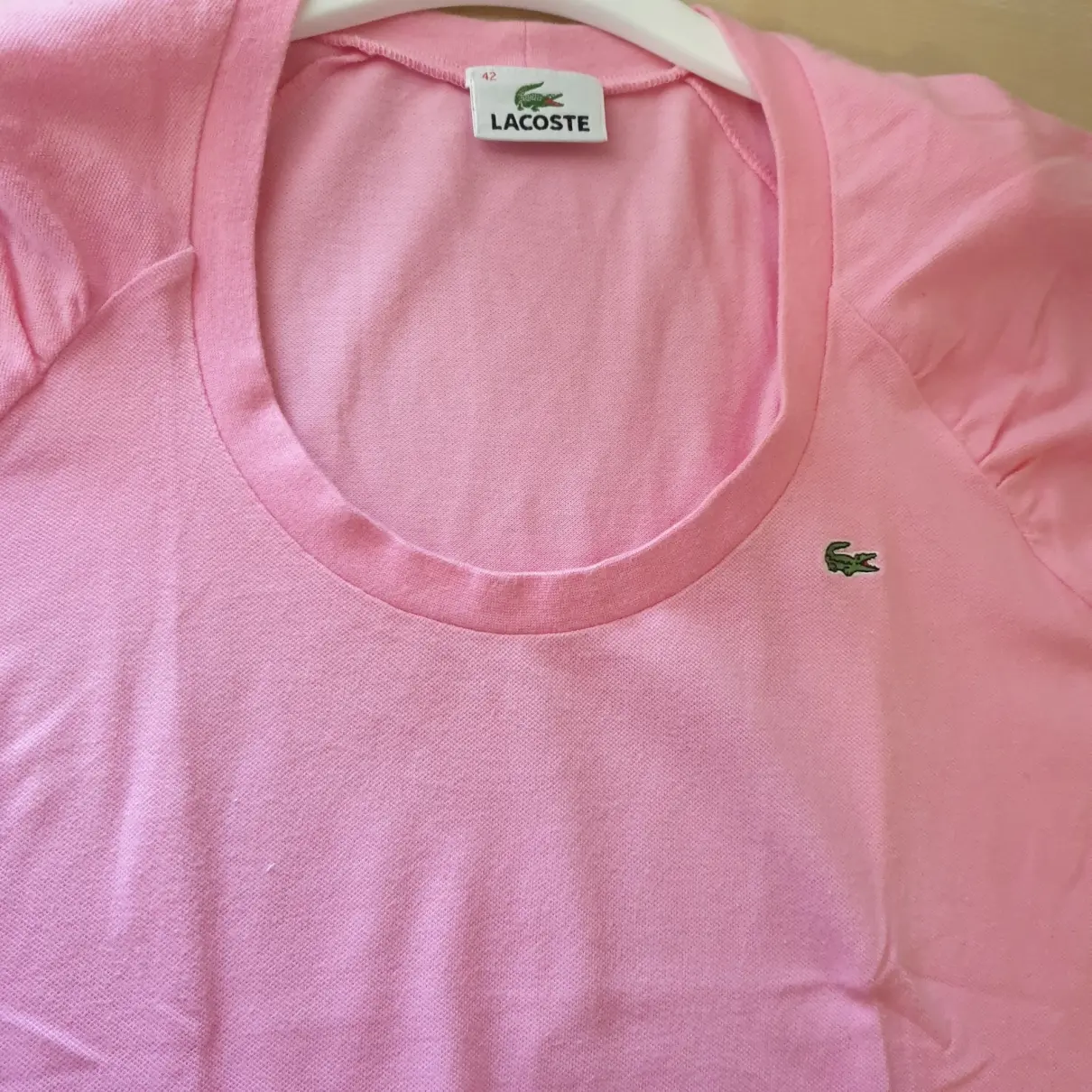 Buy Lacoste Pink Cotton Top online