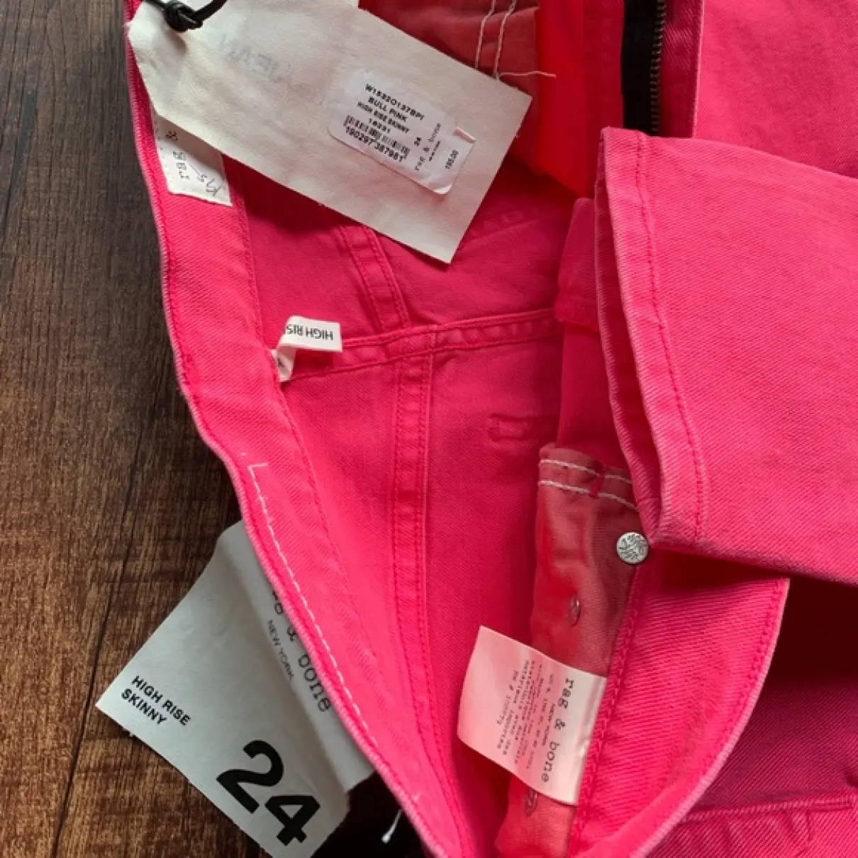 Buy Rag & Bone Pink Cotton Jeans online