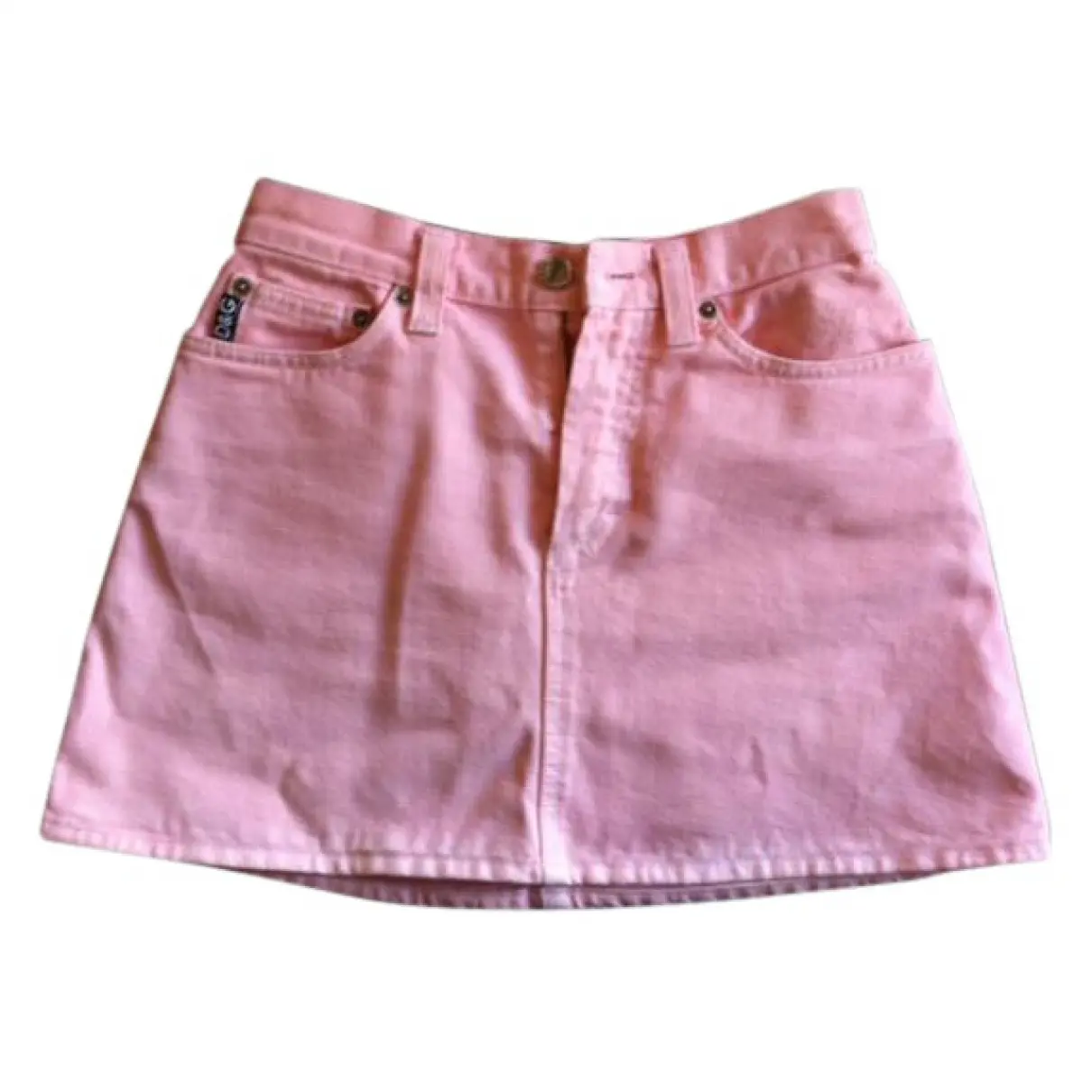 Pink Cotton Skirt Dolce & Gabbana