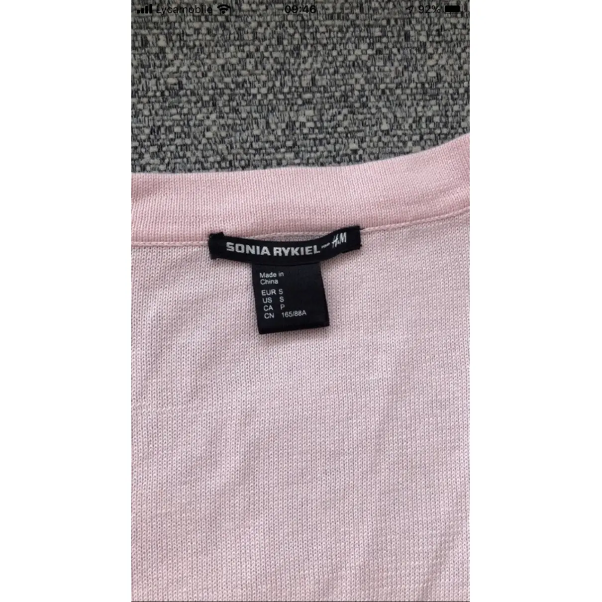 Buy Sonia Rykiel Pour H&M Pink Cotton Top online