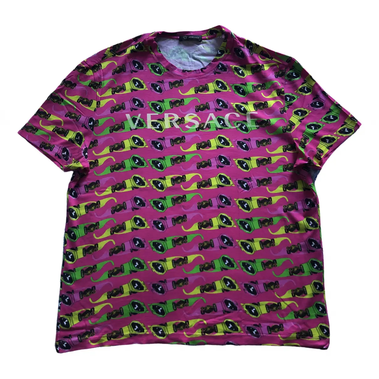Pink Cotton T-shirt Versace