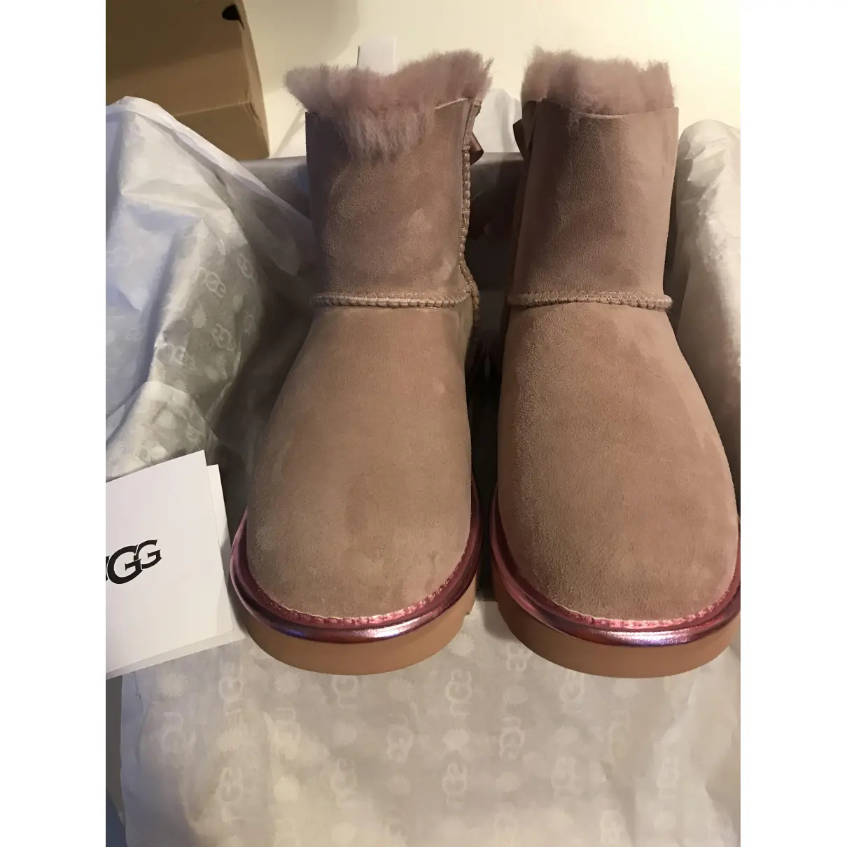 Faux fur ankle boots Ugg