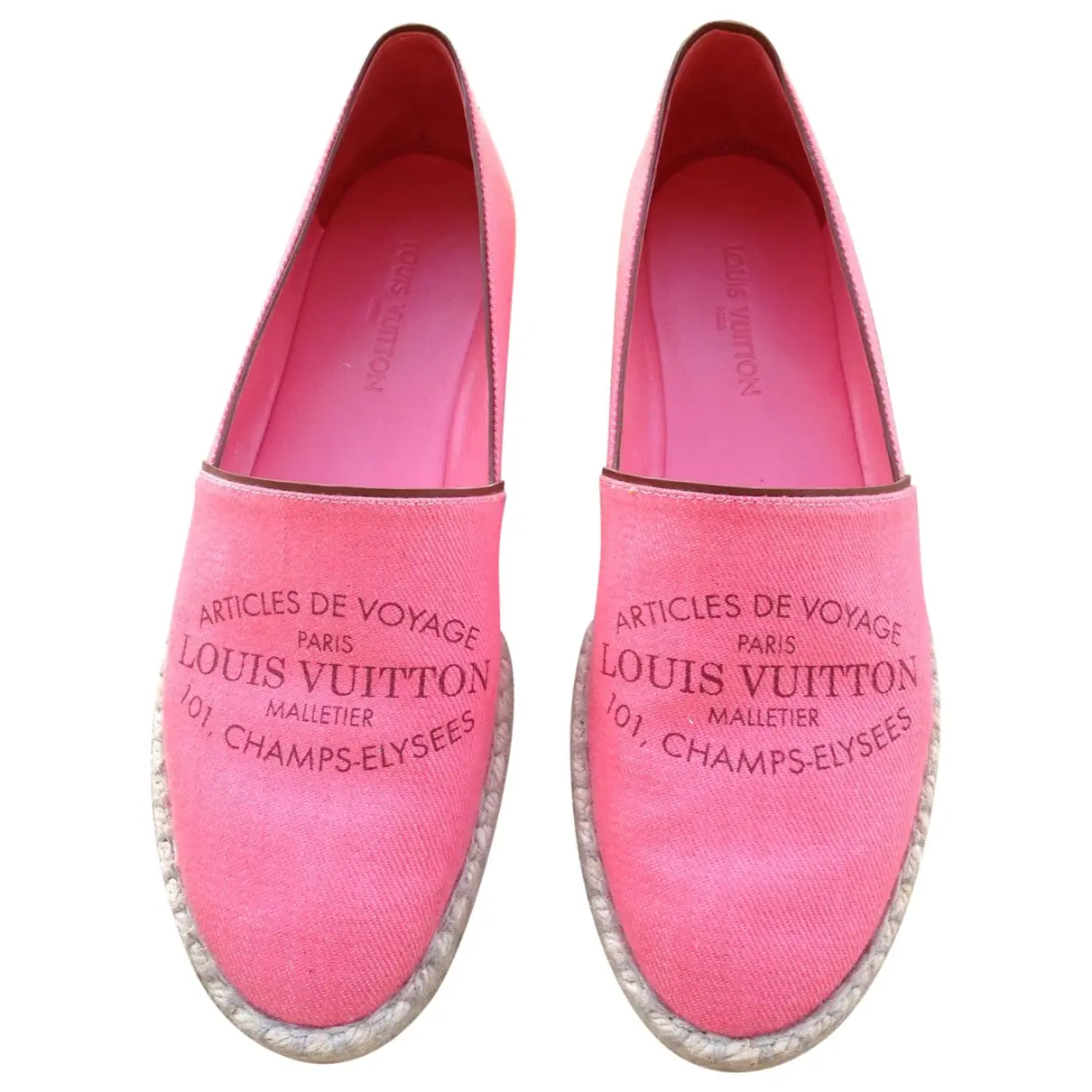 Pink Flats Louis Vuitton