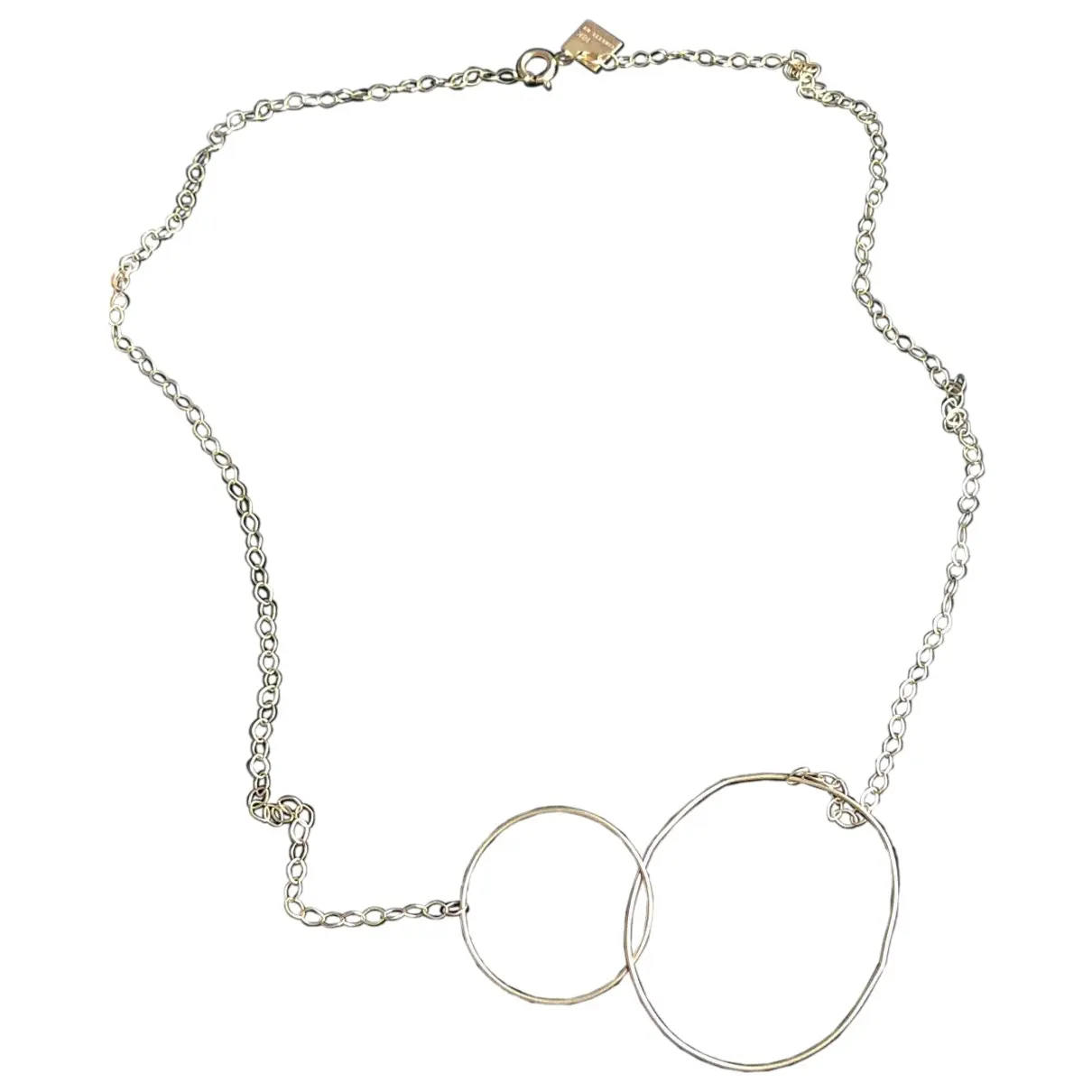 Circle pink gold necklace Ginette Ny