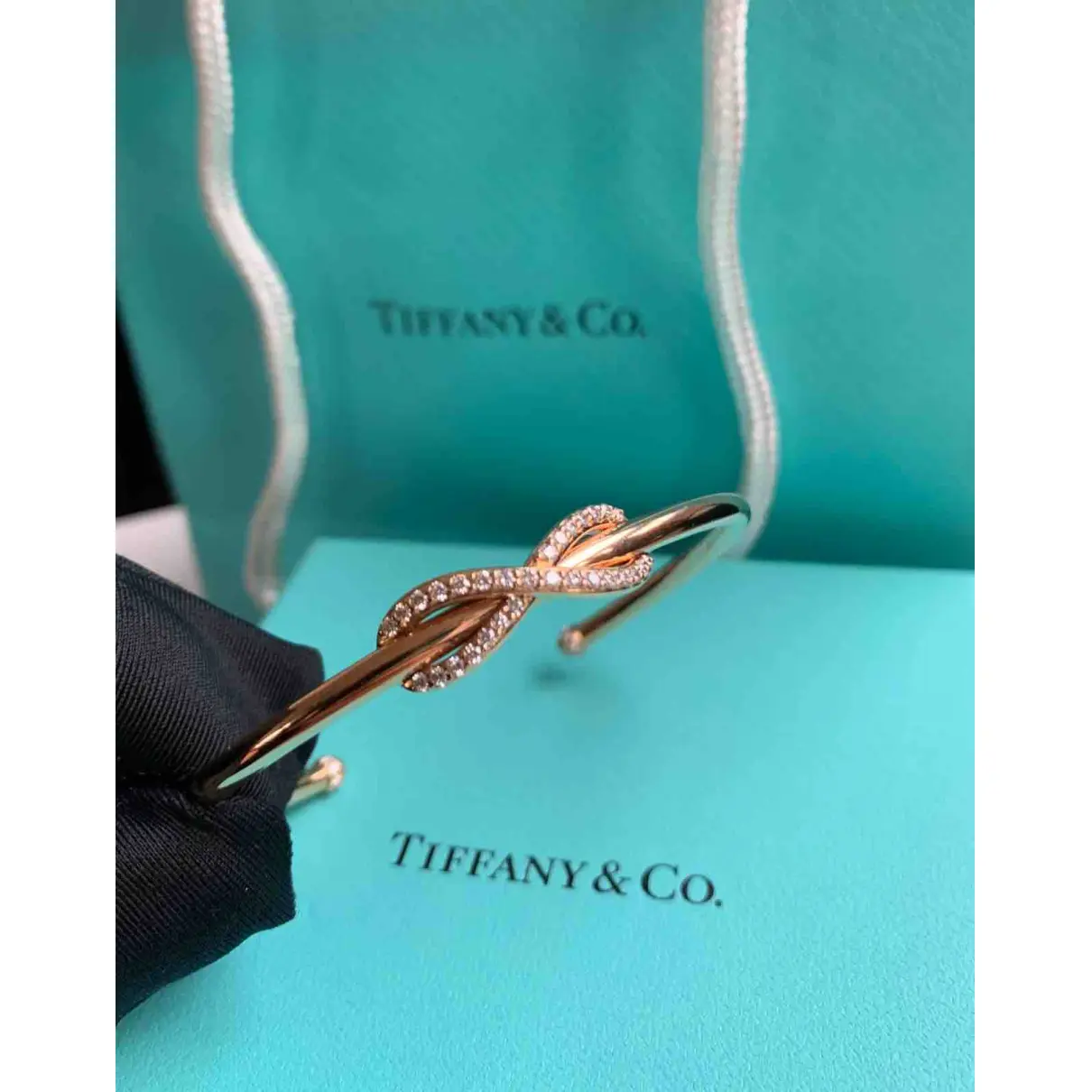 Tiffany Infinity pink gold bracelet Tiffany & Co