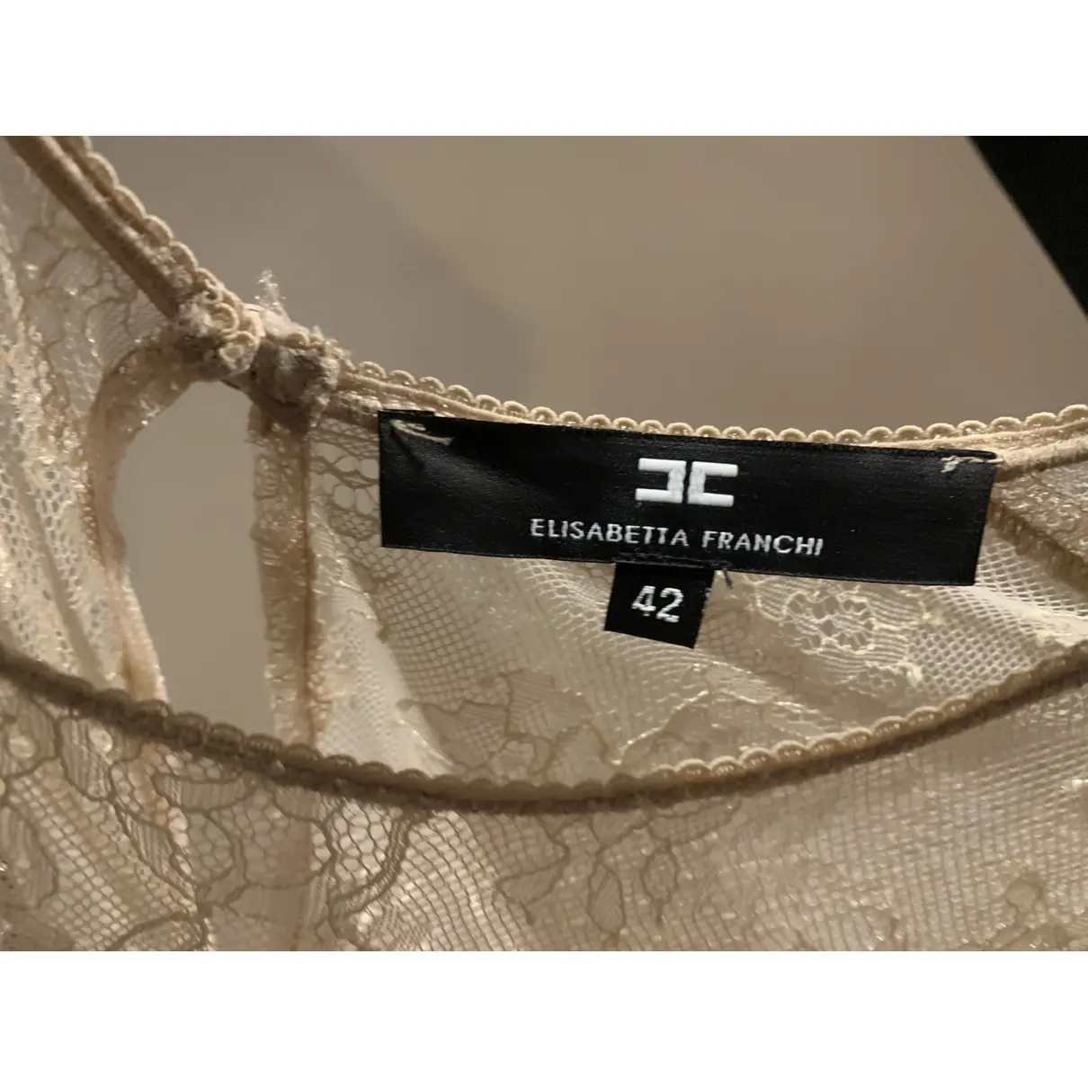 Buy Elisabetta Franchi Lace mid-length dress online