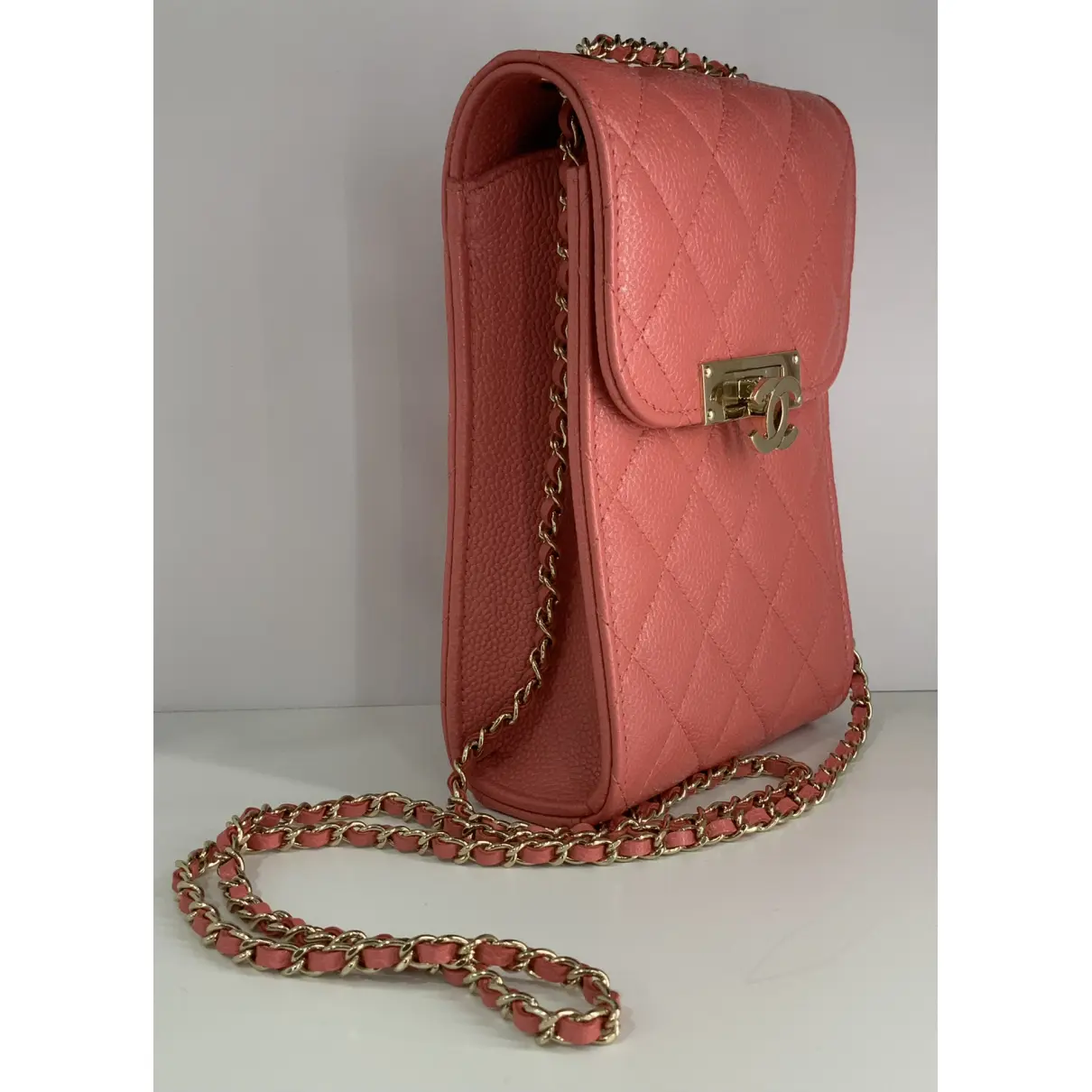 Buy Chanel 2.55 Phone leather crossbody bag online