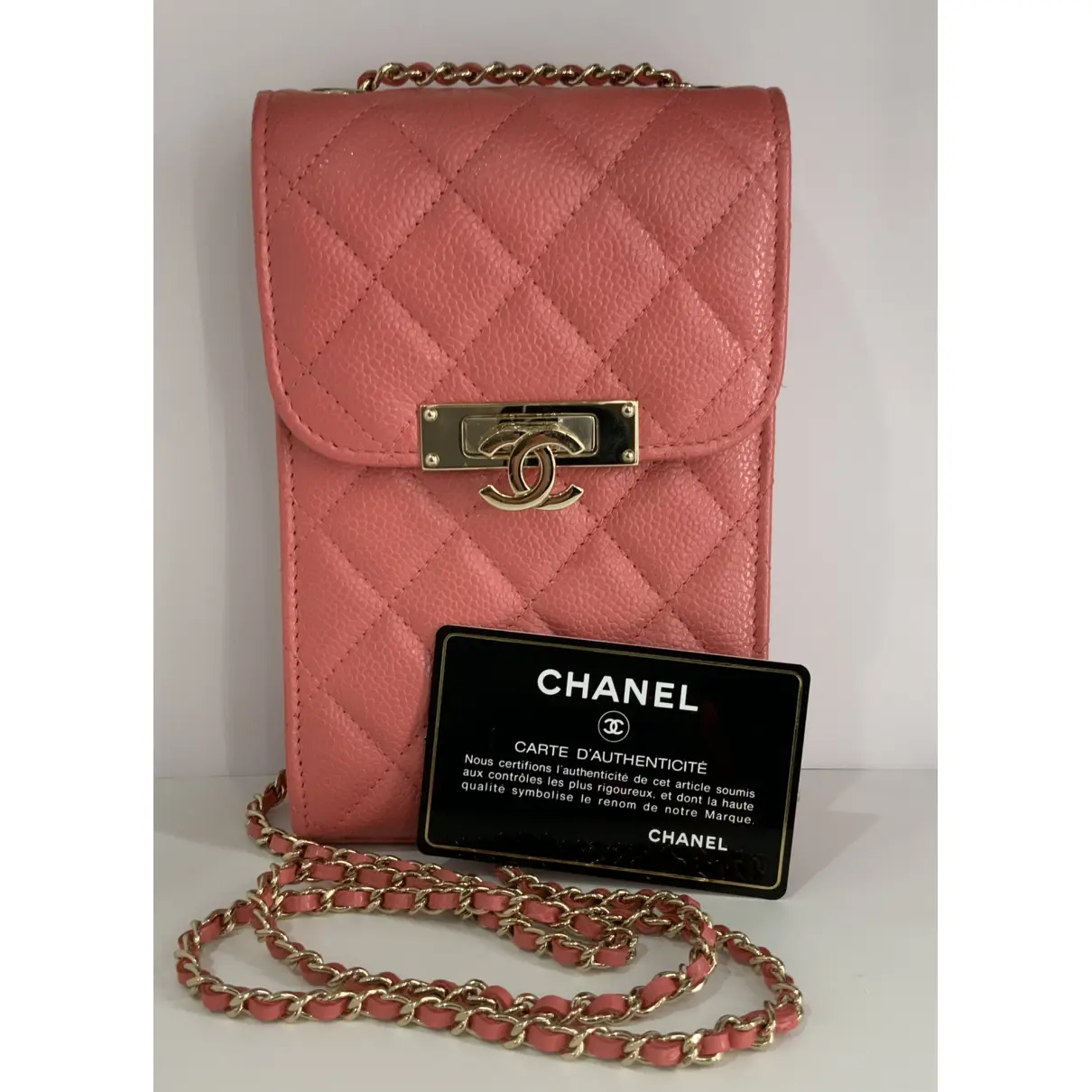 2.55 Phone leather crossbody bag Chanel