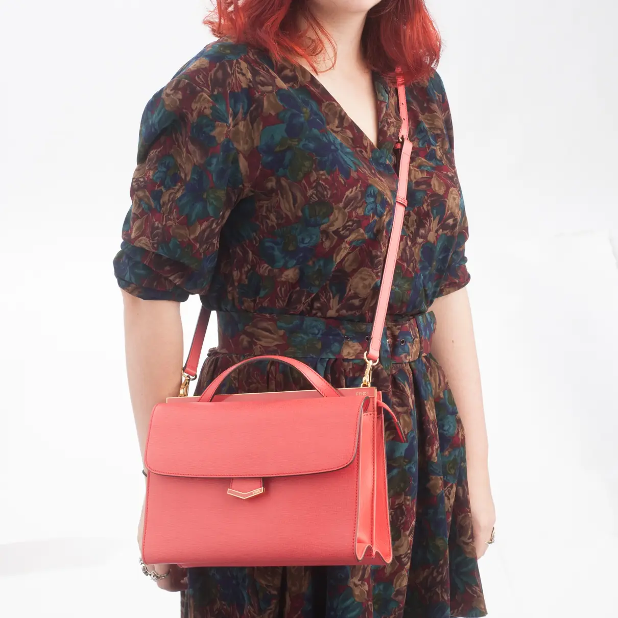 Buy Fendi Pink Leather Handbag 2jours online