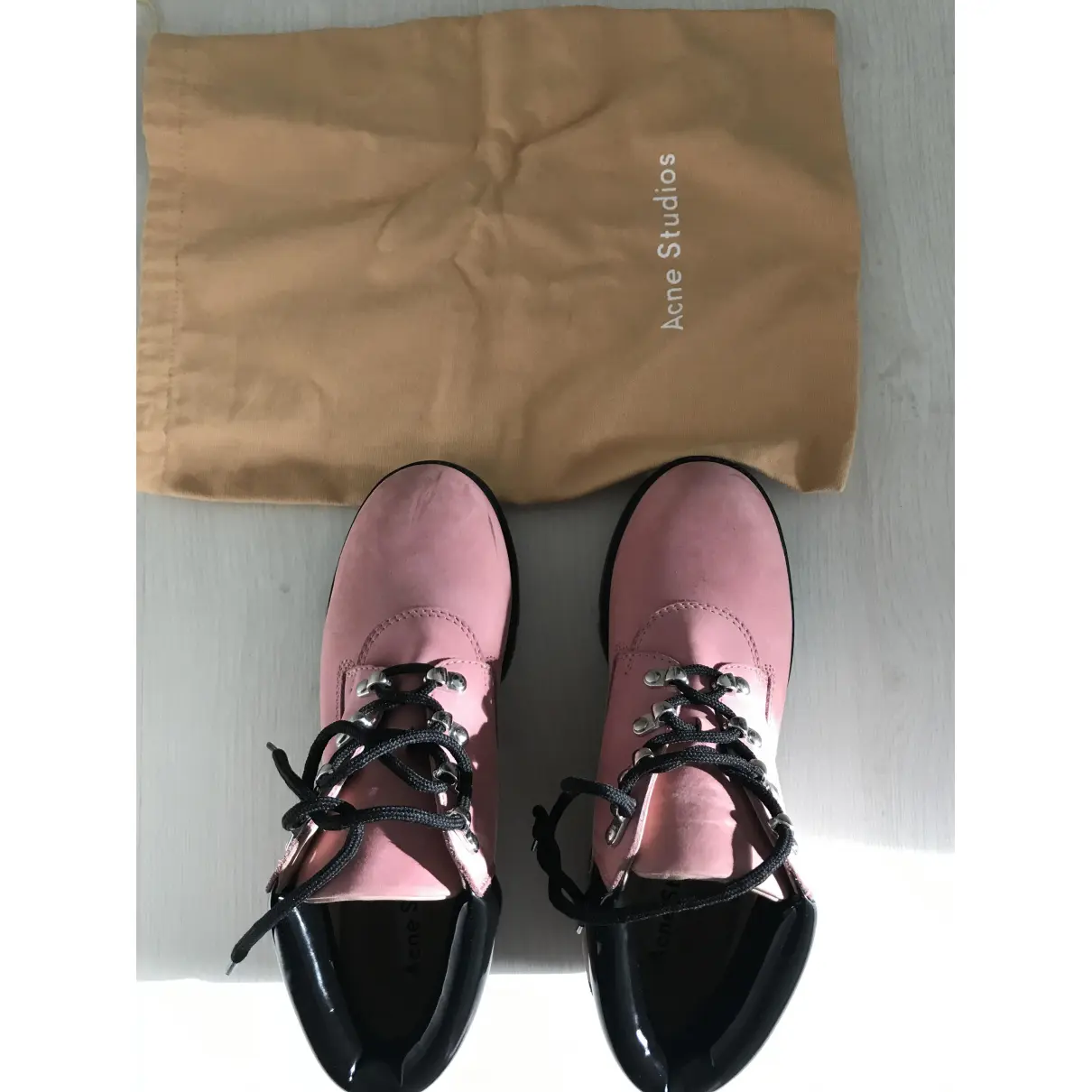 Leather lace up boots Acne Studios