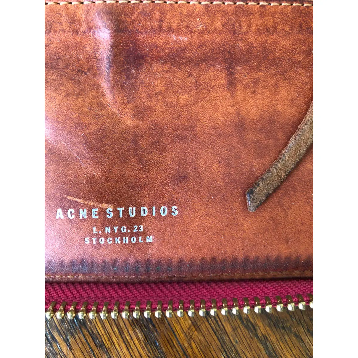 Leather purse Acne Studios