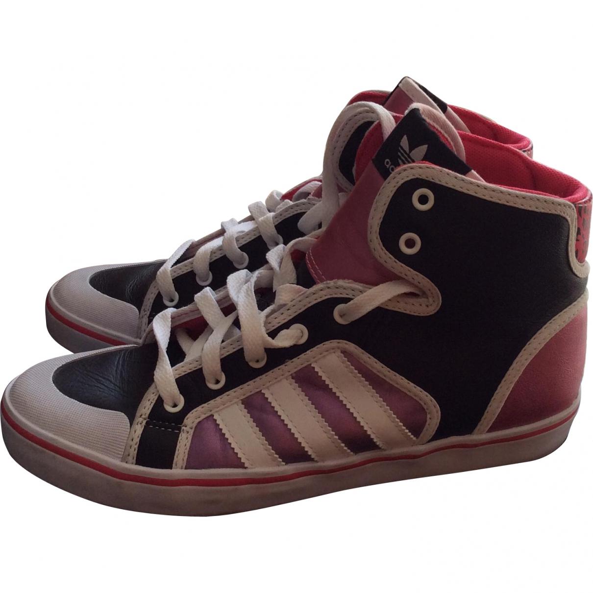 Pink Leather Trainers Adidas