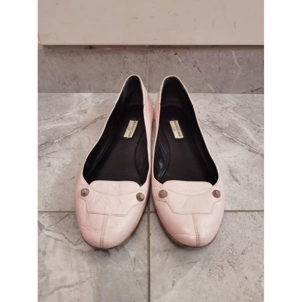 Buy Balenciaga Leather ballet flats online
