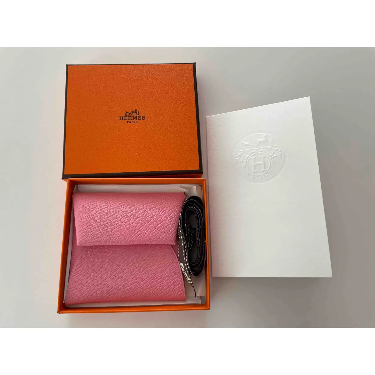 Bastia leather card wallet Hermès