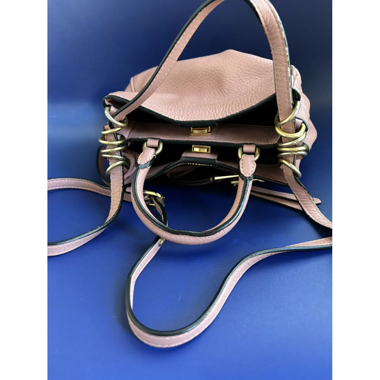 Buy Moschino Biker leather handbag online