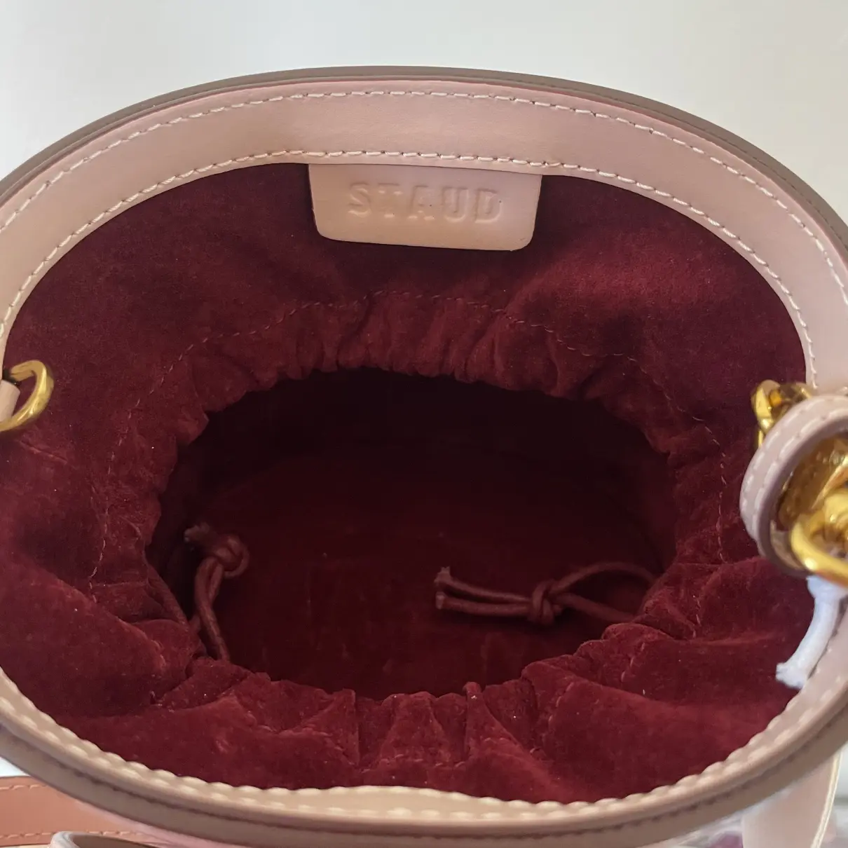 Bisset leather handbag Staud