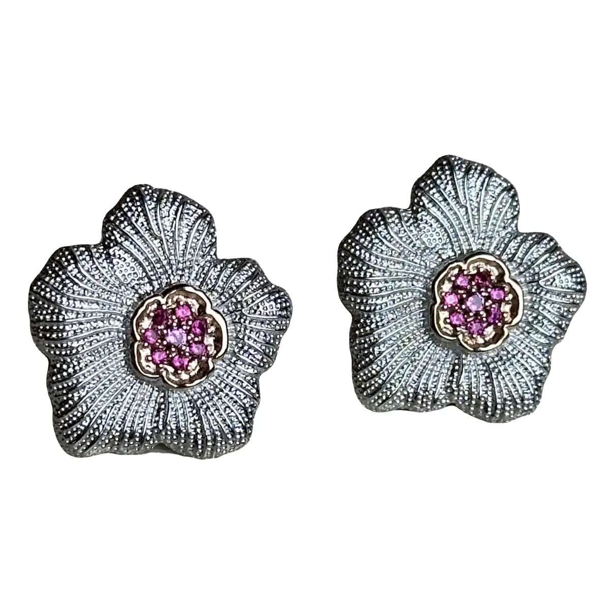 Blossom leather earrings
