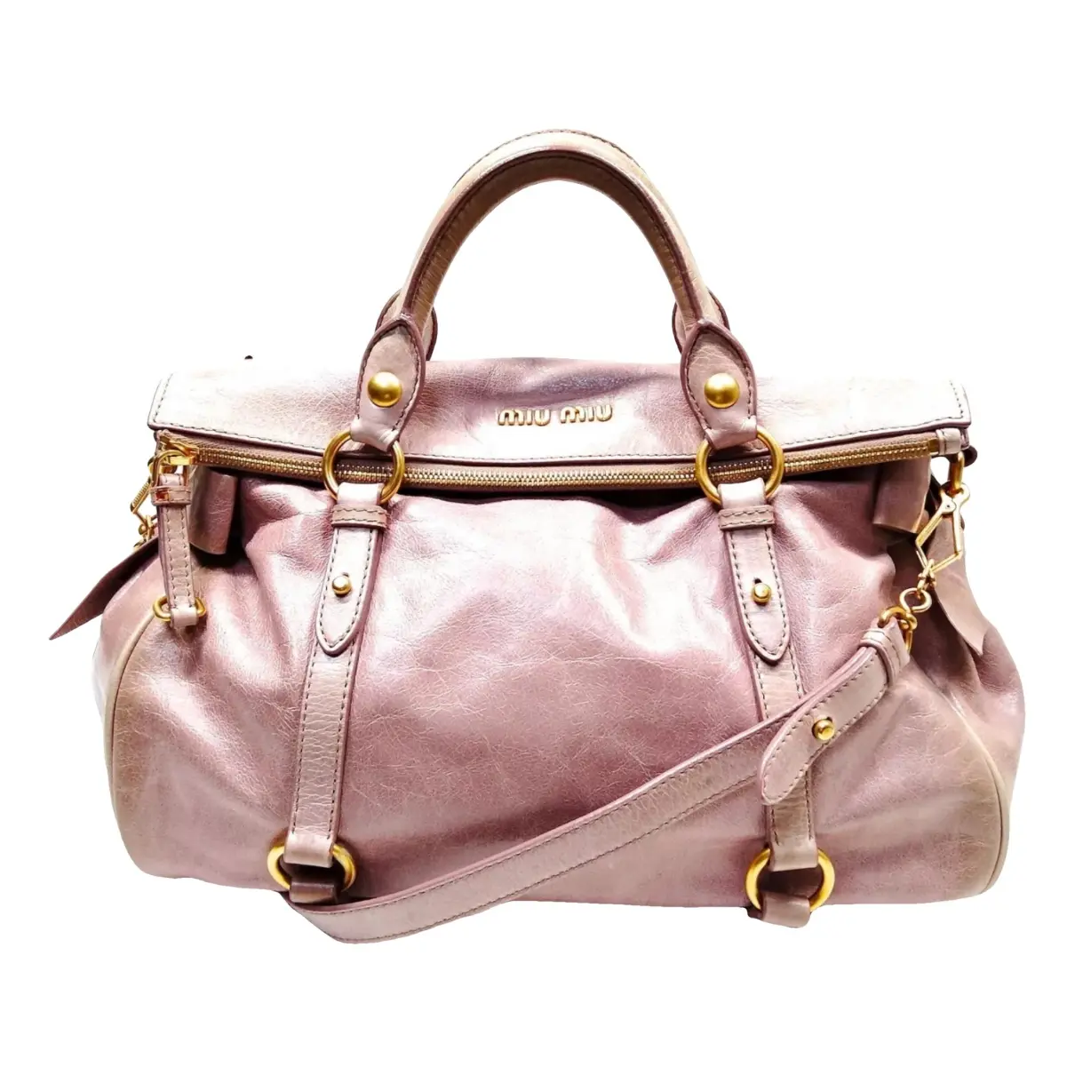 Bow bag leather handbag