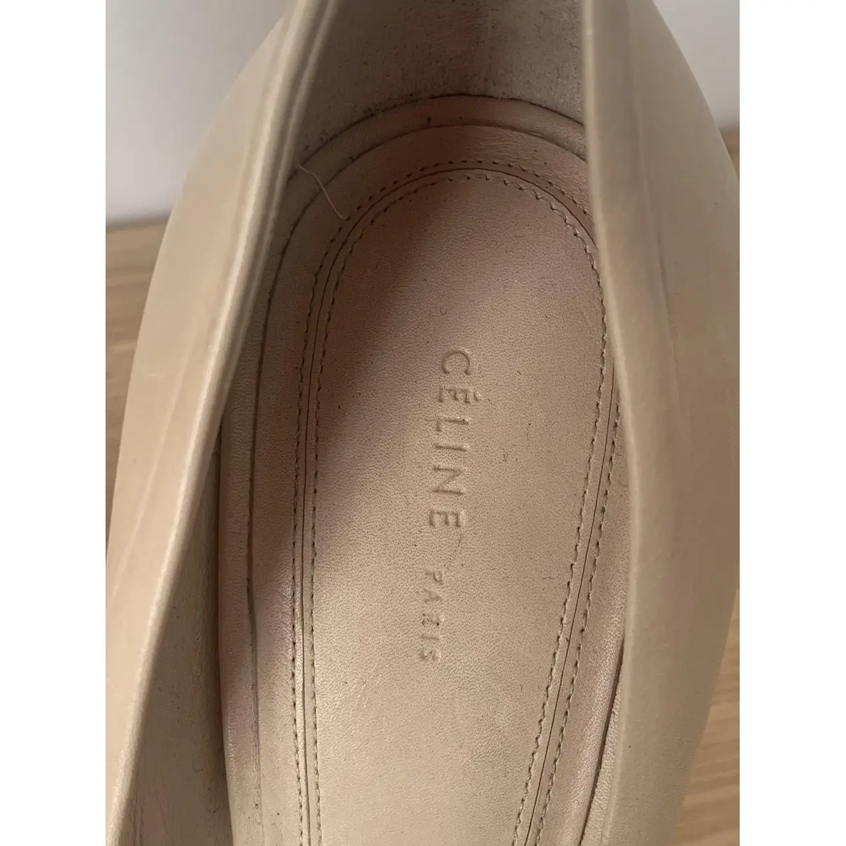 Leather heels Celine