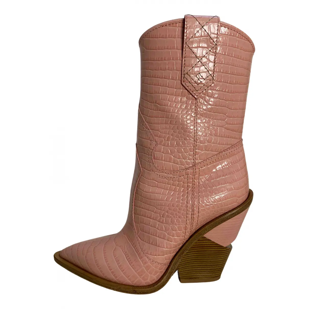 Cowboy leather cowboy boots Fendi