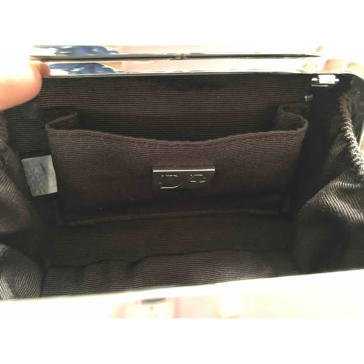 Leather clutch bag Diane Von Furstenberg