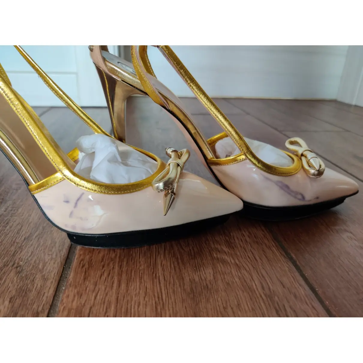 Leather heels Elisabetta Franchi