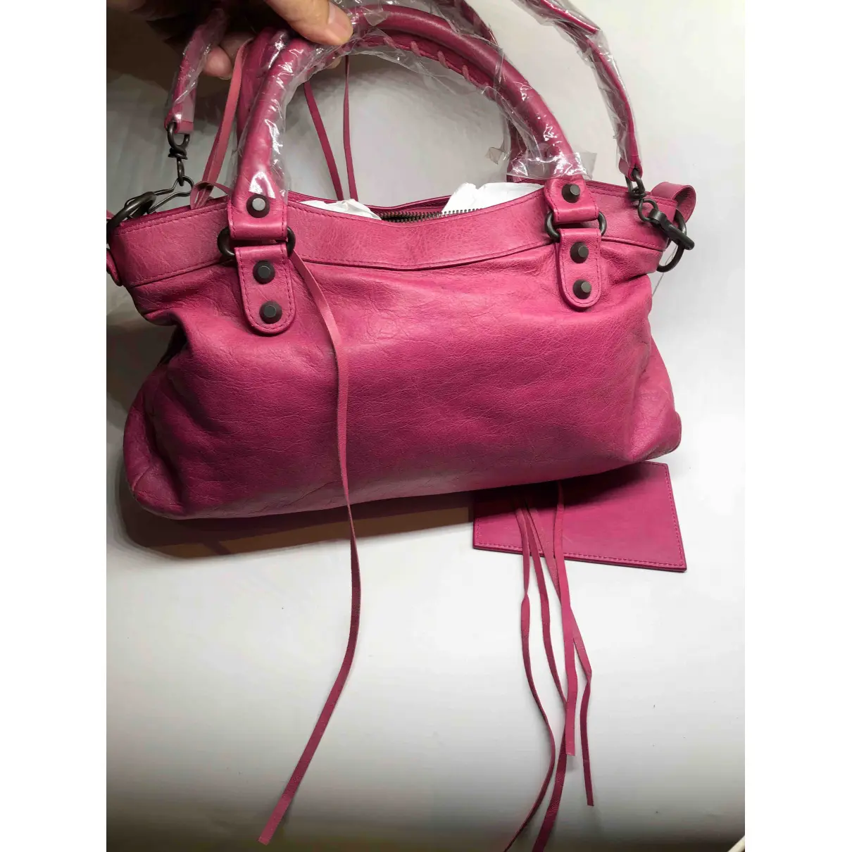 Buy Balenciaga First leather handbag online