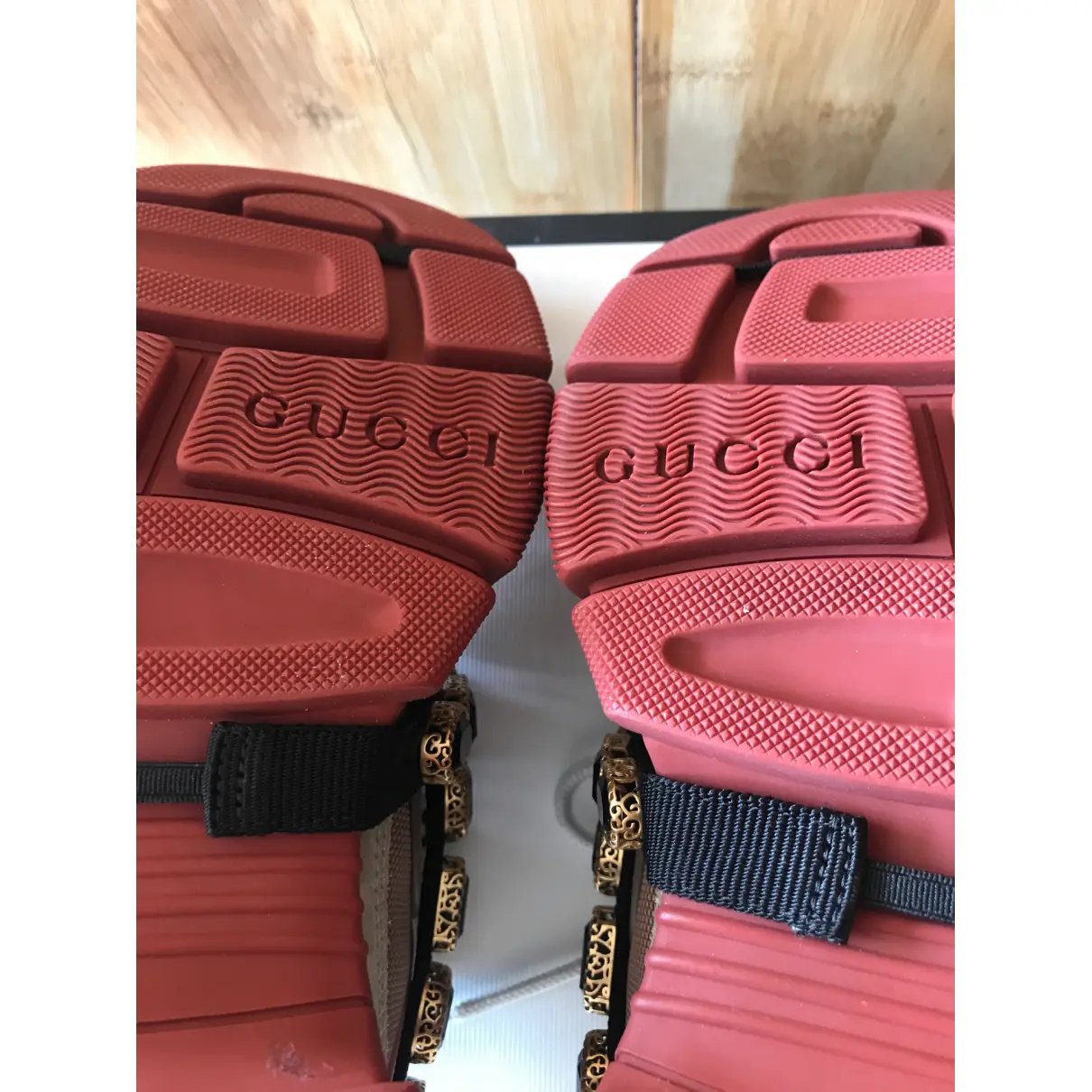 Flashtrek leather trainers Gucci