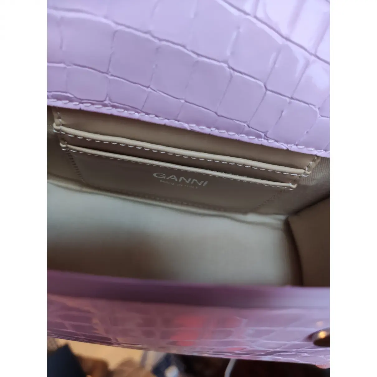 Buy Ganni Leather handbag online