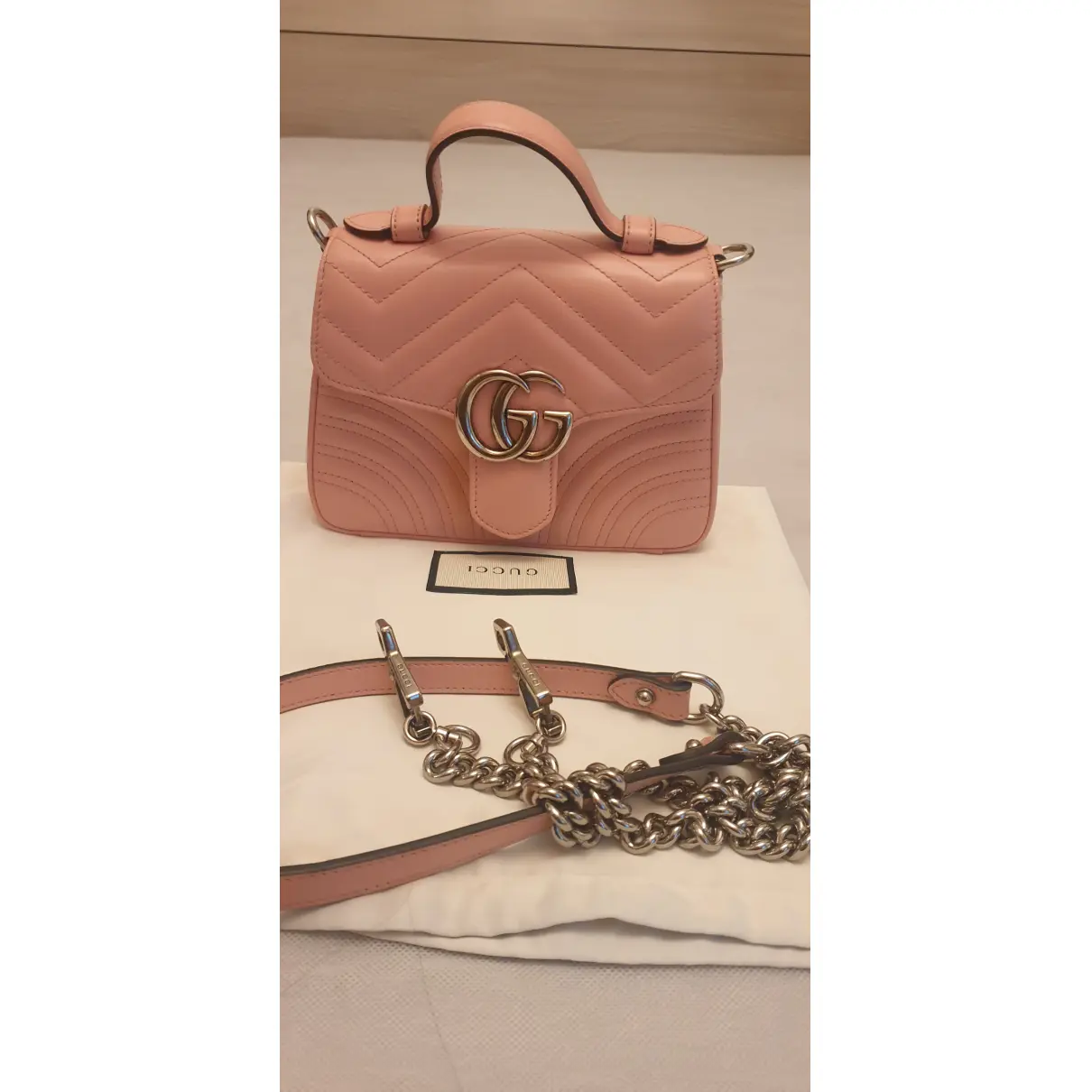 GG Marmont Flap leather handbag Gucci