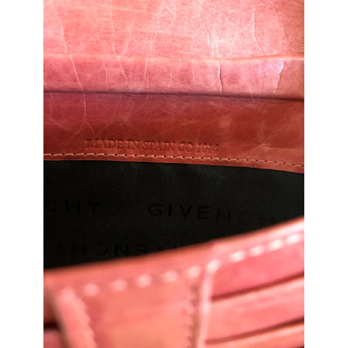Leather clutch bag Givenchy - Vintage
