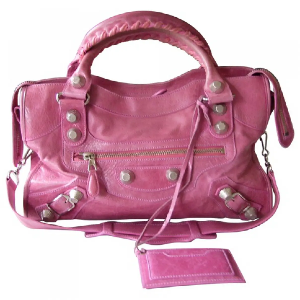 Pink Leather Handbag Balenciaga