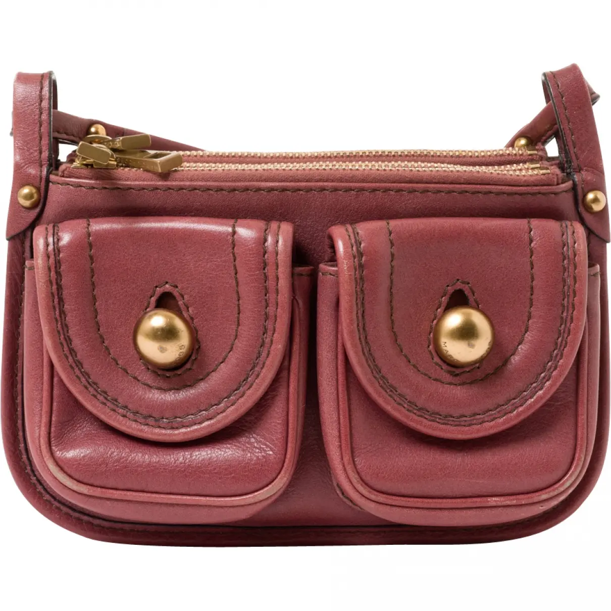 Pink Leather Handbag Marc Jacobs