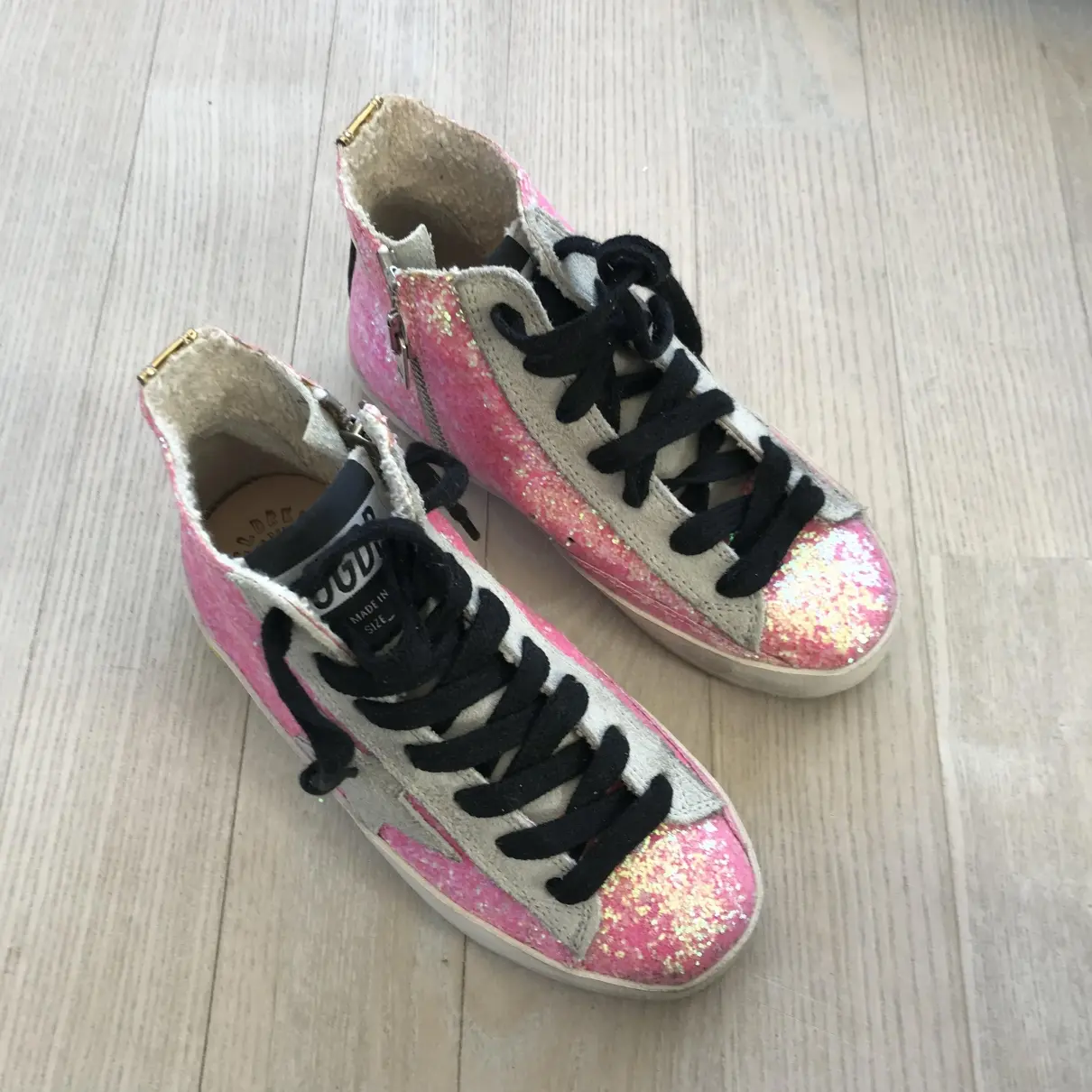 Golden Goose Hi Star leather trainers for sale