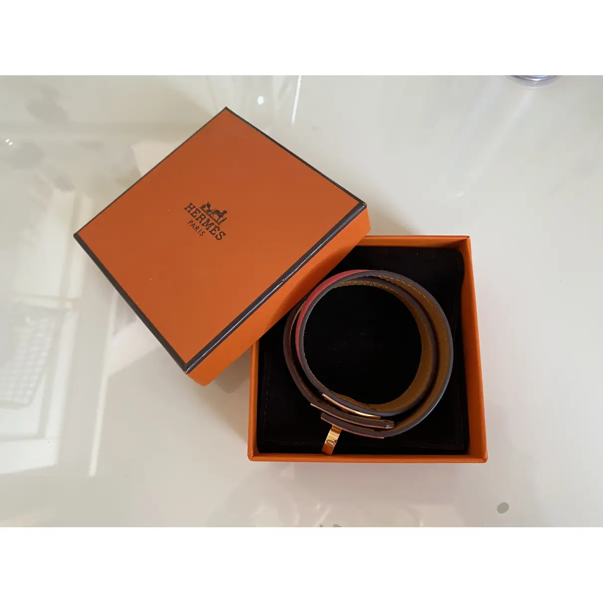 Buy Hermès Kelly Double Tour leather bracelet online