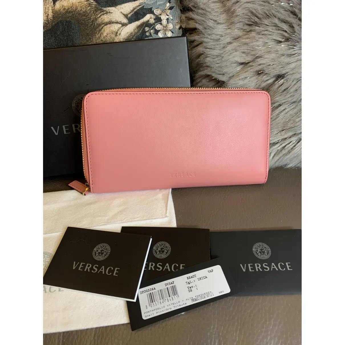 Buy Versace La Medusa leather wallet online