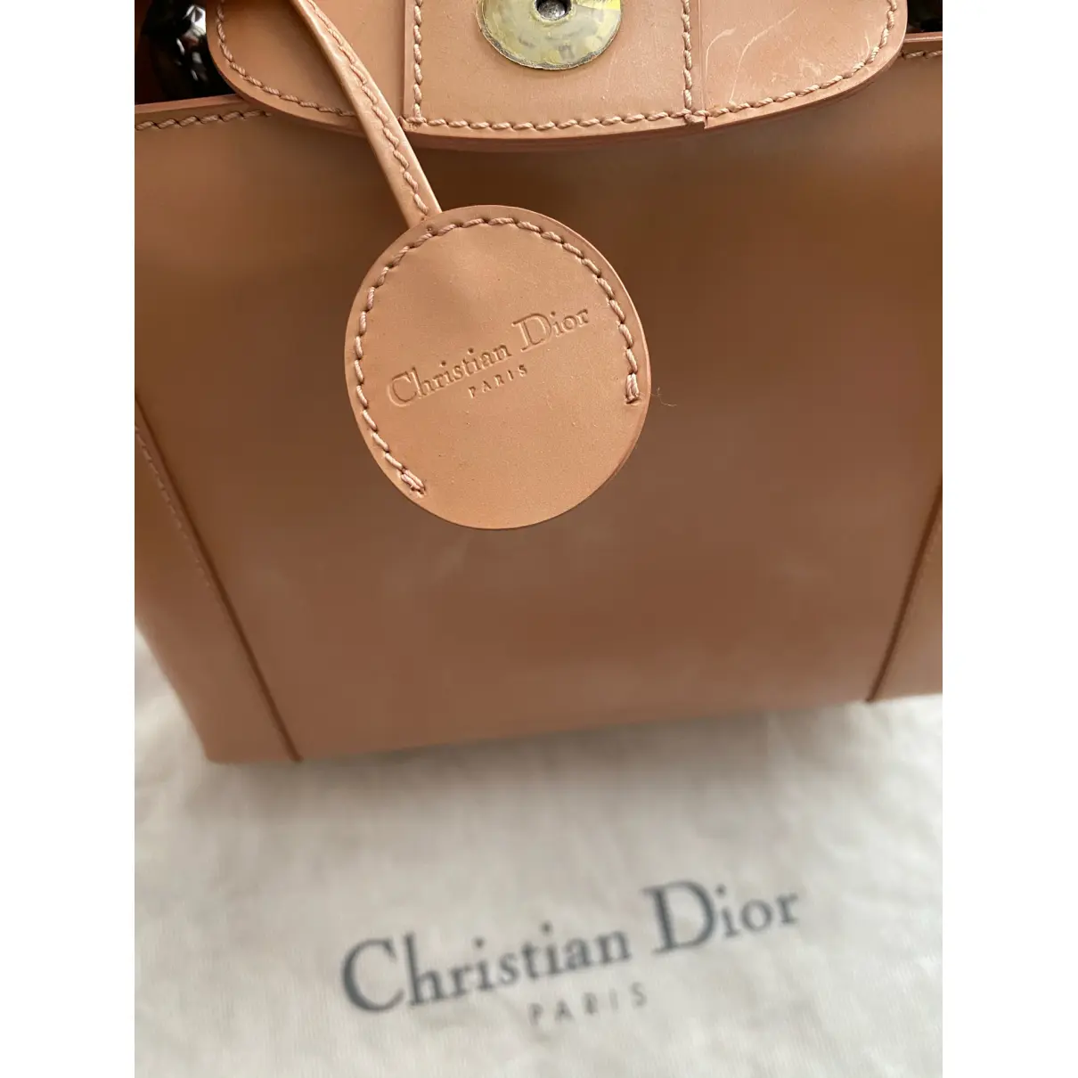 Lady Perla leather handbag Dior - Vintage