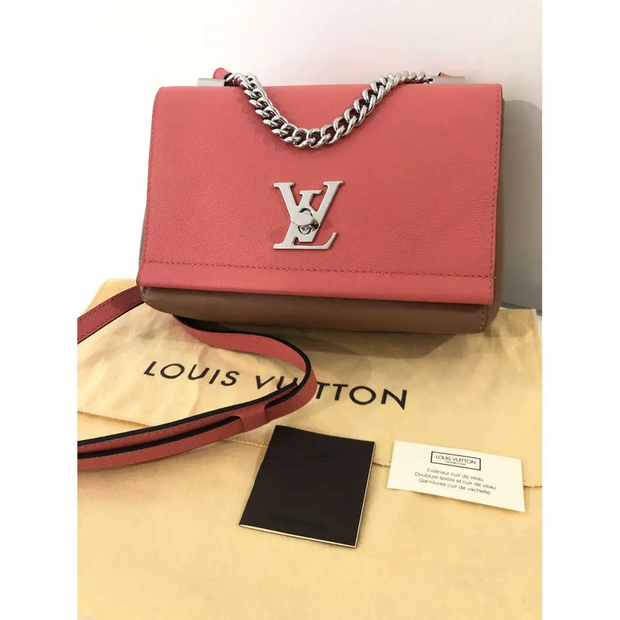 Louis Vuitton Lockme leather crossbody bag for sale