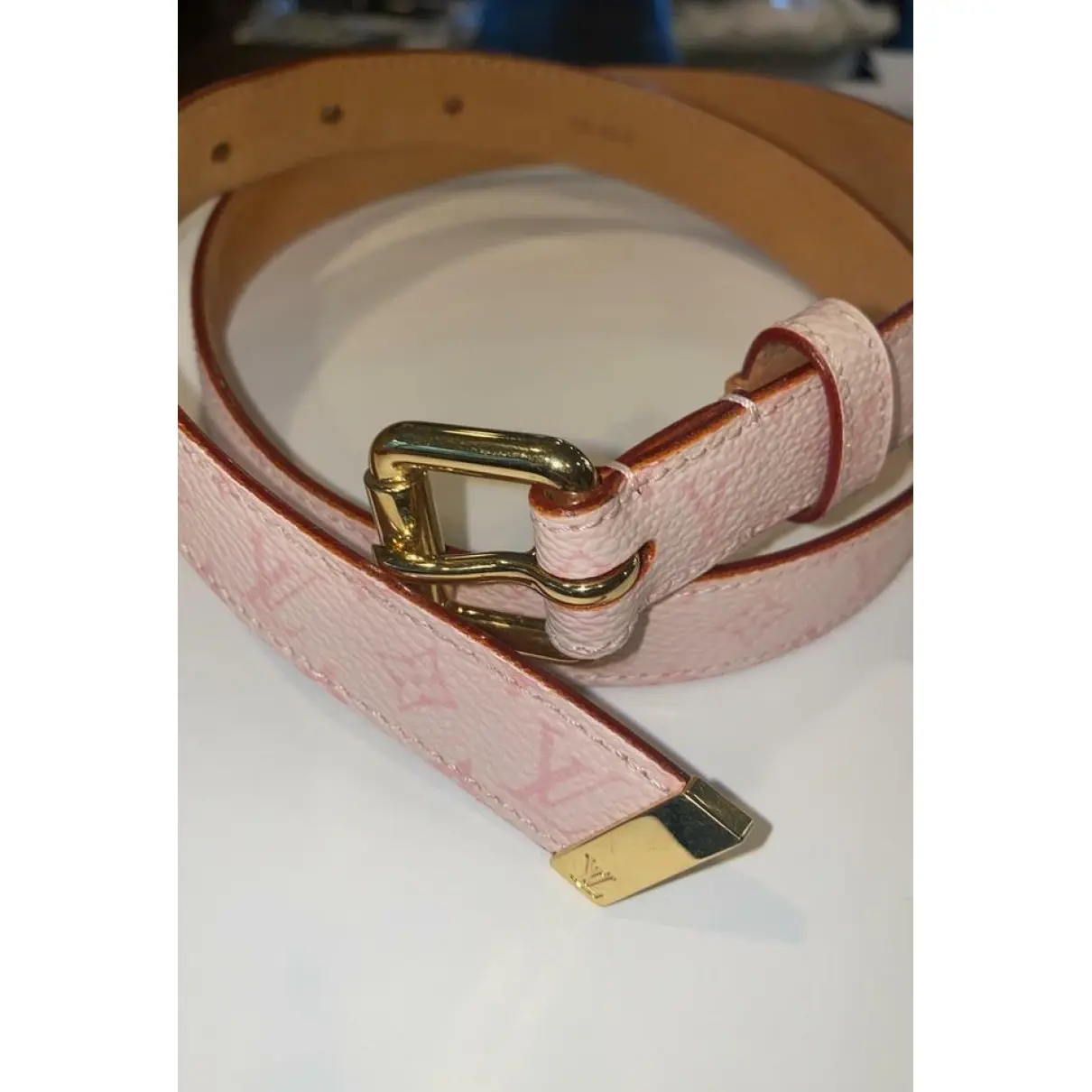Leather belt Louis Vuitton - Vintage