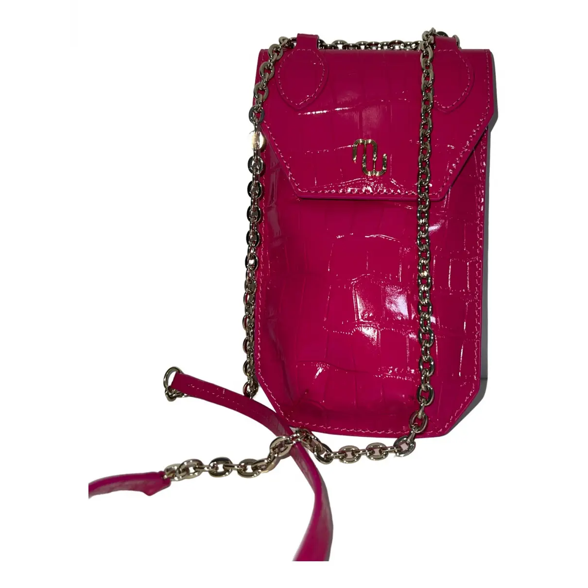 Leather handbag Maje