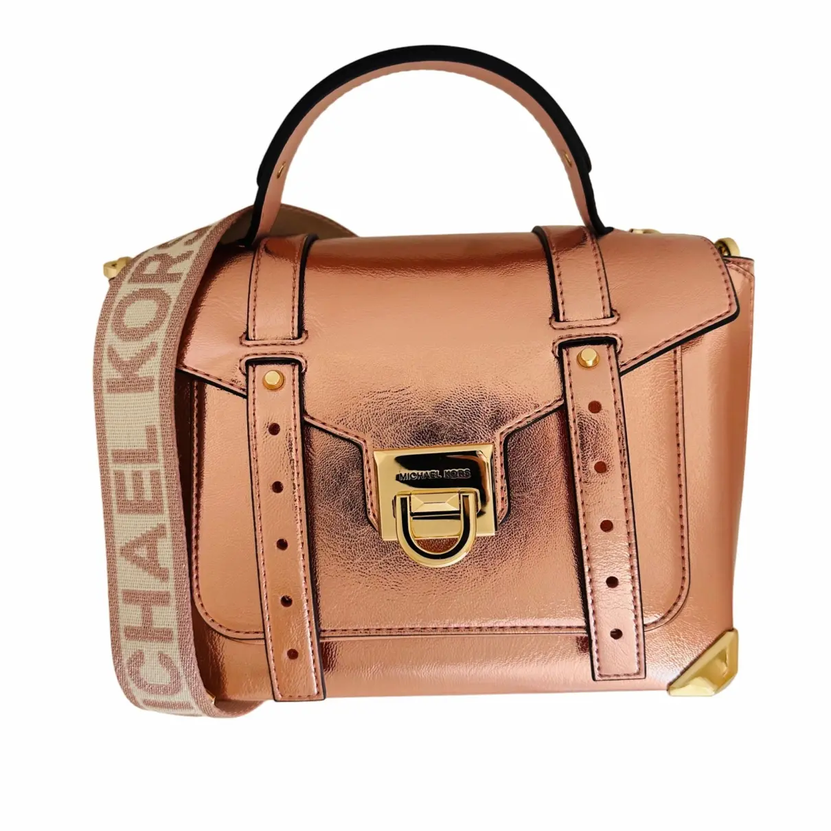 Manhattan leather satchel Michael Kors
