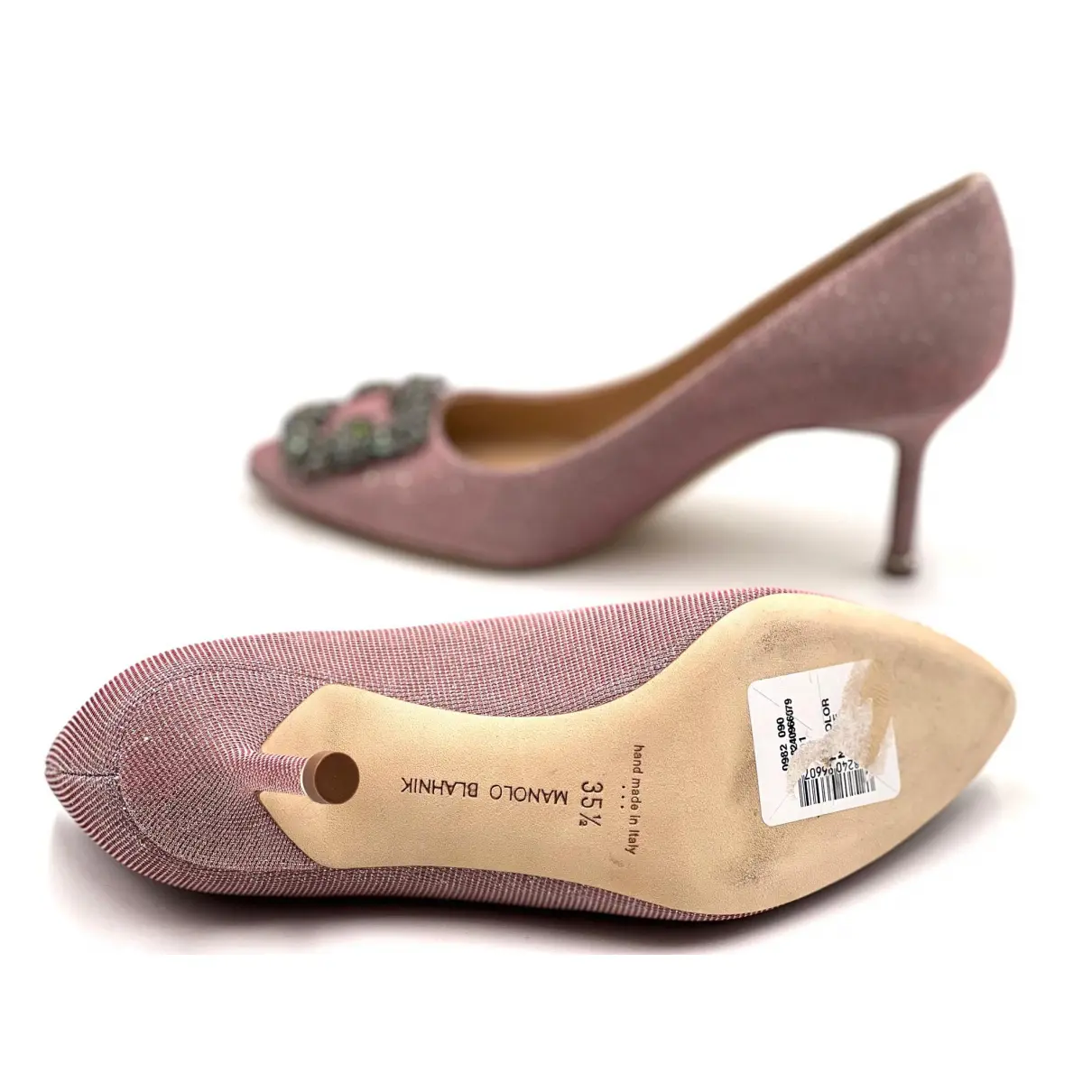 Leather heels Manolo Blahnik
