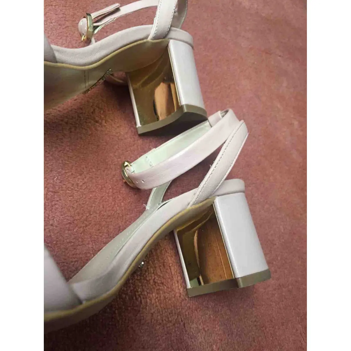Leather sandals Massimo Dutti