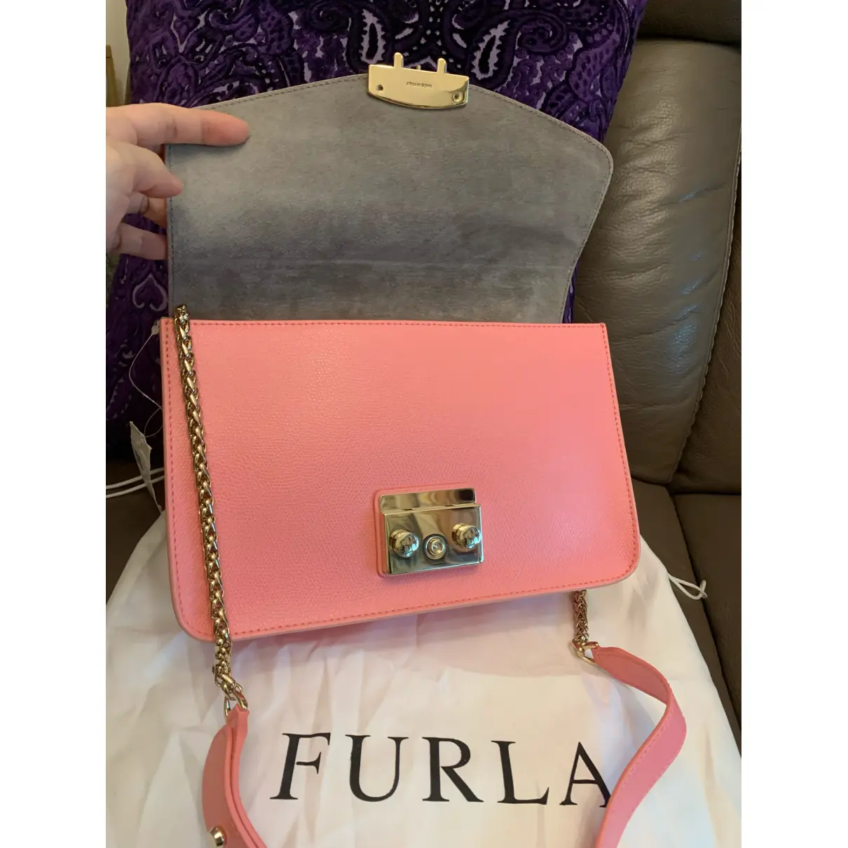 Metropolis leather handbag Furla