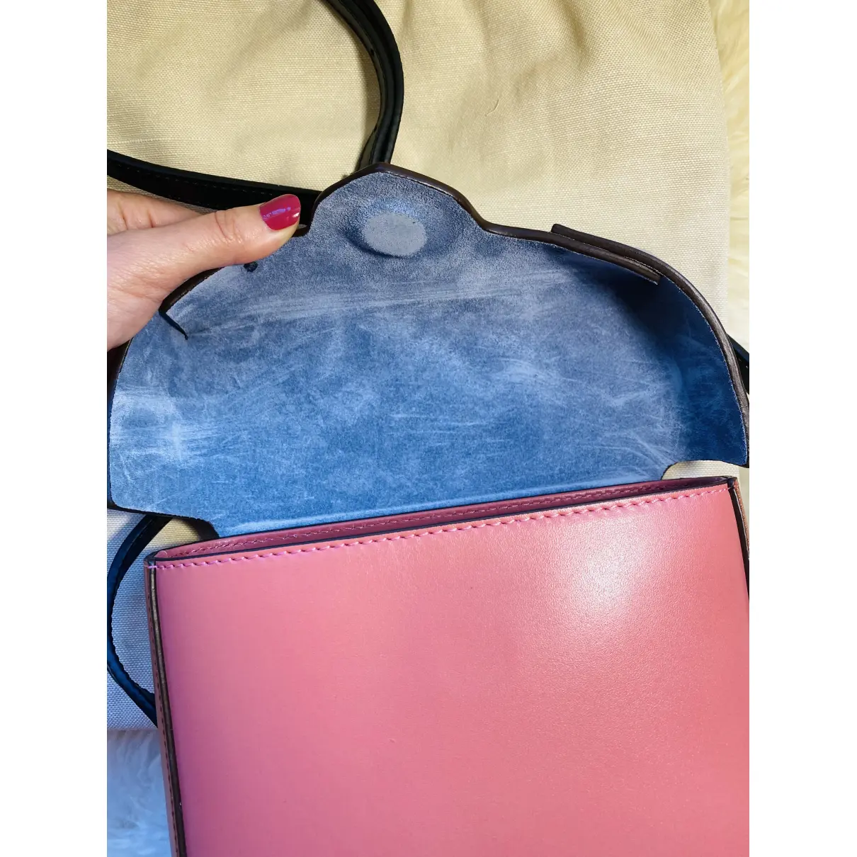 Buy Manu Atelier Mini Pristine leather crossbody bag online