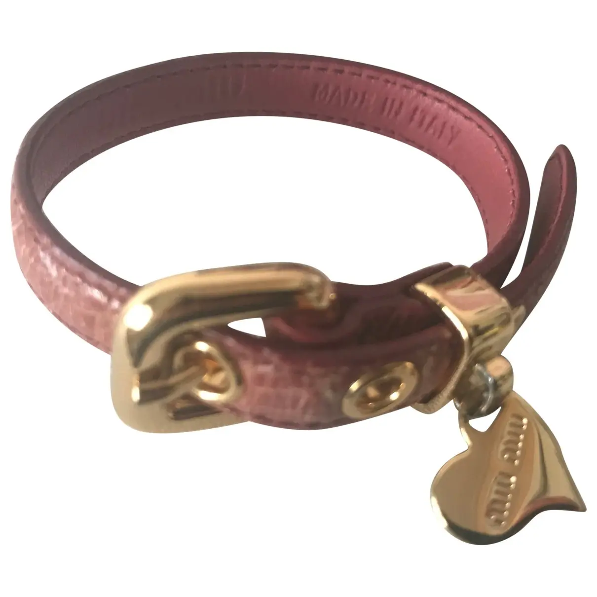 Leather bracelet Miu Miu