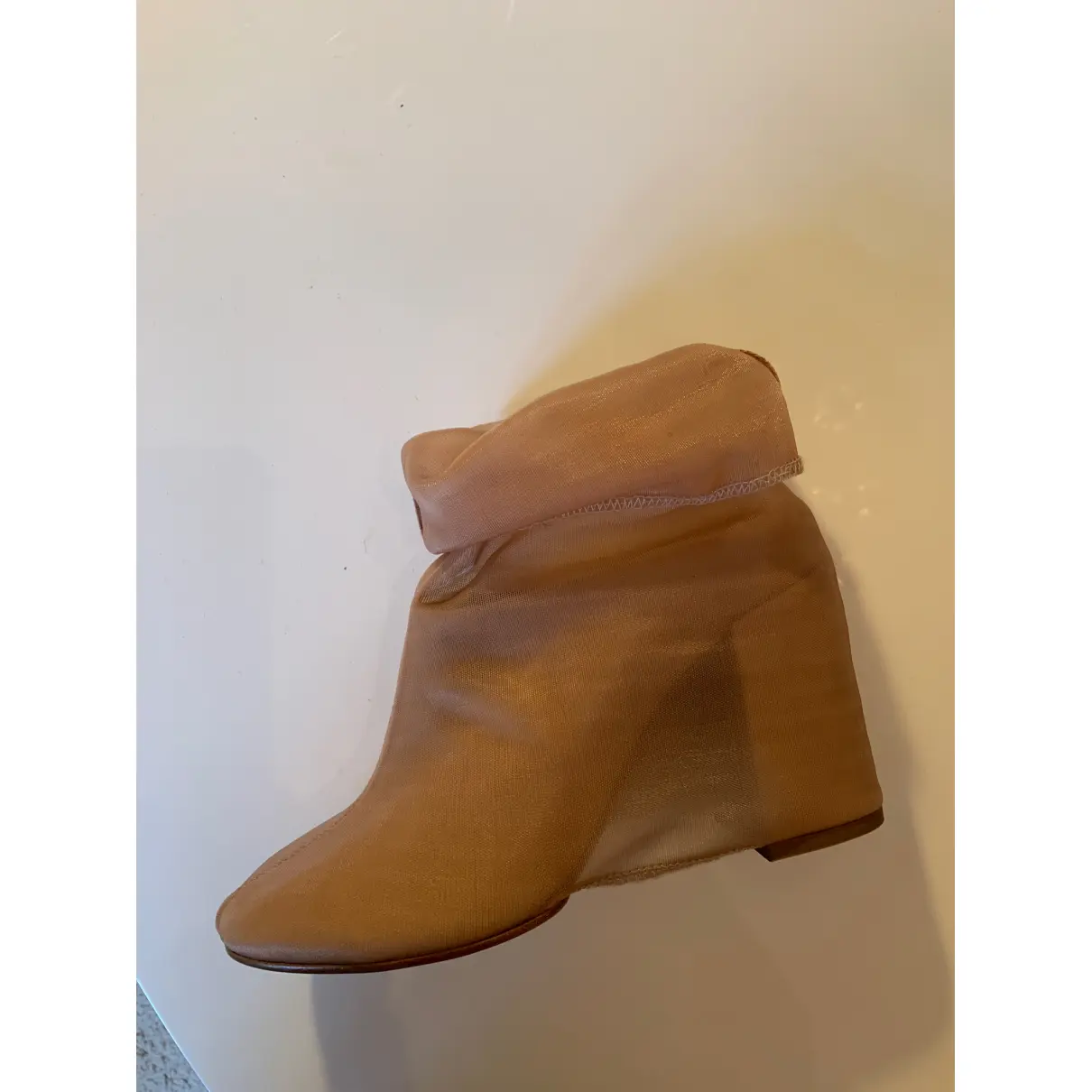 Leather ankle boots MM6